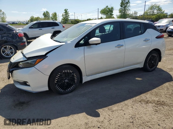 2023 Nissan LEAF SV Plus with VIN 1N4CZ1CVXPC550983, listed as a Copart auction lot 58573805 with 50,673 mi miles and Salvage title. Bid and sale history available at DreamBid. Image 1.