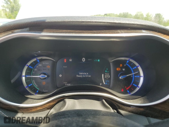 2022 Chrysler Pacifica Hybrid Limited with VIN 2C4RC1S72NR180156, listed as a Copart auction lot 62742765 with 71,935 mi miles and Salvage title. Bid and sale history available at DreamBid. Image 9.