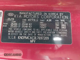 2020 Kia Sportage LX z VIN KNDPMCAC0L7697209, wystawiony jako IAAI lot #41795208 z przebiegiem 129 188 mil mil oraz . Historia ofert i sprzedaży dostępna na DreamBid. Obrazek 9.