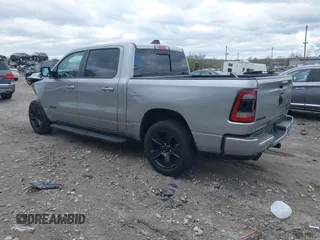 2022 Ram 1500 Big Horn with VIN 1C6SRFFT5NN280759, listed as a IAAI auction lot 42032376 with 25,486 mi miles and . Bid and sale history available at DreamBid. Image 3.