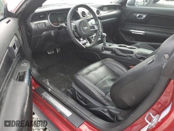 2022 Ford Mustang EcoBoost with VIN 1FA6P8TD0N5100554, listed as a Copart auction lot 88892045 with 25,236 mi miles and Salvage Title. Bid and sale history available at carsss.com. Image 8.