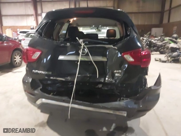 2018 Nissan Pathfinder S with VIN 5N1DR2MM9JC674871, listed as a IAAI auction lot 41452791 with 55,219 mi miles. Bid and sale history available at carsss.com. Image 16.