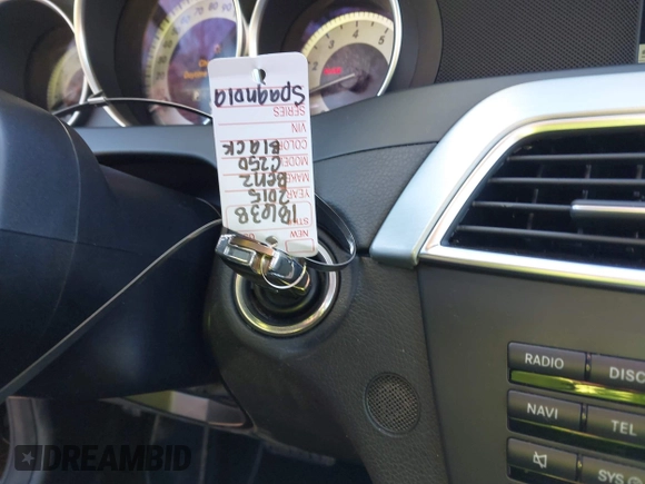 2015 Mercedes-Benz C-Class C 250 with VIN WDDGJ4HB2FG386158, listed as a IAAI auction lot 41373544 with 94,309 mi miles. Bid and sale history available at carsss.com. Image 11.