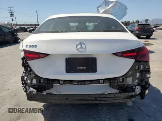 2024 Mercedes-Benz C 300 with VIN W1KAF4GB4RR236568, listed as a Copart auction lot 57689045 with 4,008 mi miles and Salvage title. Bid and sale history available at DreamBid. Image 6.