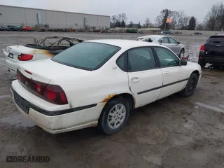 2002 Chevrolet Impala with VIN 2G1WF52E229379194, listed as a IAAI auction lot 41836381 with 261,730 mi miles. Bid and sale history available at carsss.com. Image 4.