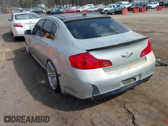 2008 Infiniti G35 Journey with VIN JNKBV61E58M224262, listed as a IAAI auction lot 41780563 with 137,570 mi miles. Bid and sale history available at carsss.com. Image 3.