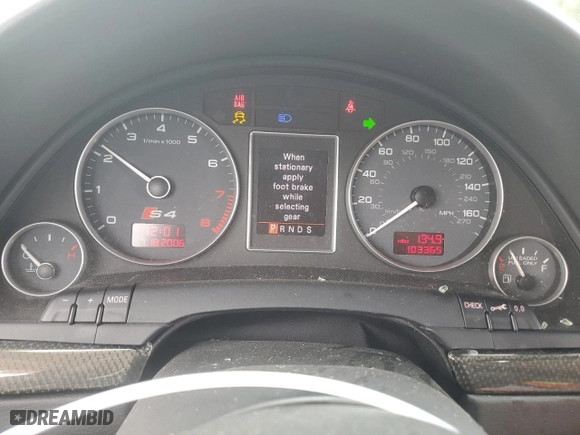 2008 Audi S4 with VIN WAUUL78E78A167041, listed as a Copart auction lot 71202534 with 103,365 mi miles and Salvage Title. Bid and sale history available at carsss.com. Image 9.