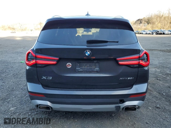 2024 BMW X3 xDrive30i with VIN 5UX53DP0XR9W02177, listed as a Copart auction lot 53045675 with 14,018 mi miles and Salvage Title. Bid and sale history available at DreamBid. Image 6.