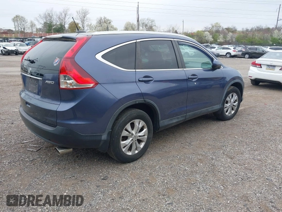 2014 Honda CR-V EX-L with VIN 5J6RM4H71EL092983, listed as a IAAI auction lot 42018356 with 136,024 mi miles. Bid and sale history available at carsss.com. Image 4.
