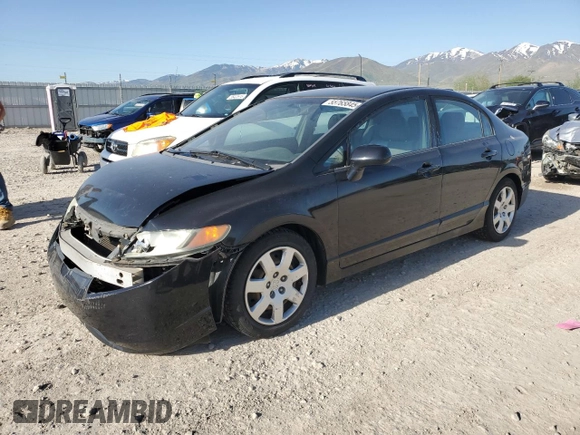 2008 Honda Civic LX z VIN 1HGFA16588L075606, wystawiony jako Copart lot #55765845 z przebiegiem 201 896 mil mil oraz Szkoda całkowita • Salvage title. Historia ofert i sprzedaży dostępna na DreamBid. Obrazek 1.
