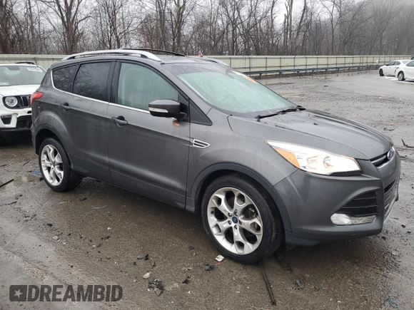 2015 Ford Escape Titanium with VIN 1FMCU9J98FUC02987, listed as a Copart auction lot 43179485 with 60,410 mi miles and Salvage Title. Bid and sale history available at carsss.com. Image 4.