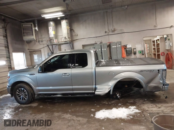 2020 Ford F-150 XL with VIN 1FTFX1E46LFC01751, listed as a IAAI auction lot 41623387 with 77,609 mi miles. Bid and sale history available at carsss.com. Image 14.