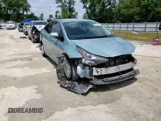 2020 Toyota Prius L Eco with VIN JTDKARFU5L3110386, listed as a Copart auction lot 54043065 with 75,579 mi miles and Salvage Title. Bid and sale history available at DreamBid. Image 14.