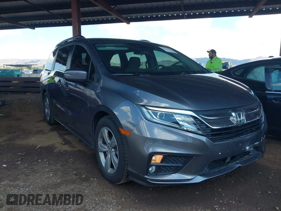 2019 Honda Odyssey EX z VIN 5FNRL6H55KB029225, wystawiony jako IAAI lot #42414004 z przebiegiem 71 265 mil mil oraz . Historia ofert i sprzedaży dostępna na DreamBid. Obrazek 1.