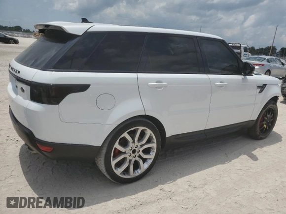 2015 Land Rover Range Rover Sport Supercharged z VIN SALWR2TF9FA522729, wystawiony jako Copart lot #57502845 z przebiegiem 114 049 mil mil oraz Szkoda całkowita • Salvage title. Historia ofert i sprzedaży dostępna na DreamBid. Obrazek 3.