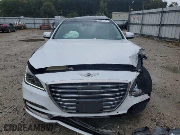 2018 Genesis G80 3.8L with VIN KMHGN4JE0JU235280, listed as a Copart auction lot 71687644 with 66,137 mi miles and Salvage Title. Bid and sale history available at carsss.com. Image 5.