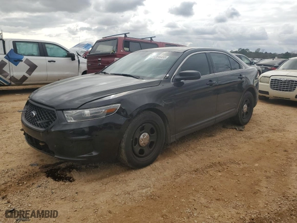 2015 Ford Sedan Police Interceptor with VIN 1FAHP2MK8FG196541, listed as a Copart auction lot 43846455 with 59,554 mi miles and Salvage Title. Bid and sale history available at carsss.com. Image 1.
