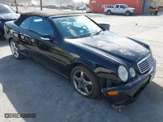 2003 Mercedes-Benz CLK-Class 4.3L with VIN WDBLK70G43T131592, listed as a IAAI auction lot 41455663 with NaN miles. Bid and sale history available at carsss.com. Image 1.