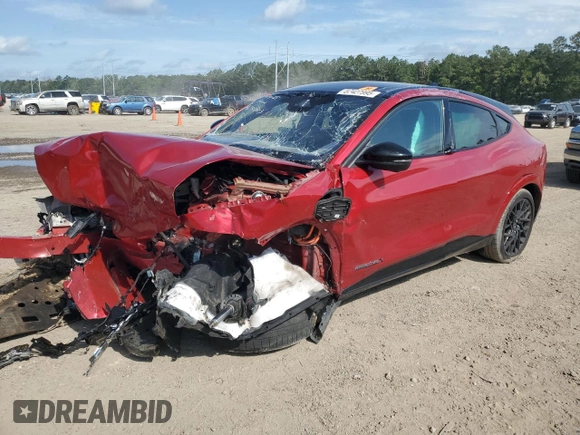 2023 Ford Mustang Mach-E GT z VIN 3FMTK4SX8PMA24803, wystawiony jako Copart lot #57427995 z przebiegiem Nie podano mil oraz Szkoda całkowita • Salvage title. Historia ofert i sprzedaży dostępna na DreamBid. Obrazek 1.