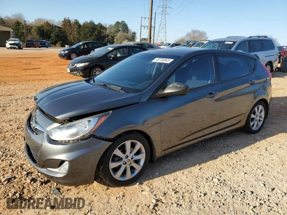2012 Hyundai Accent SE with VIN KMHCU5AE8CU059038, listed as a Copart auction lot 48730845 with 113,938 mi miles and Salvage Title. Bid and sale history available at carsss.com. Image 1.