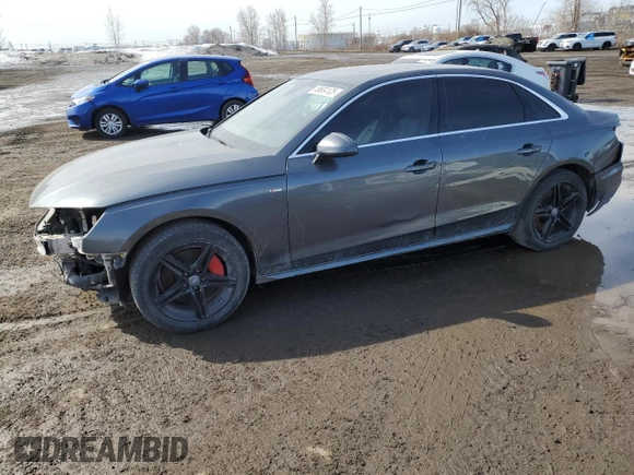 2020 Audi A4 Premium Plus z VIN WAUENAF40LA051288, wystawiony jako Copart lot #49604125 z przebiegiem 56 990 mil mil oraz Szkoda całkowita • Salvage title. Historia ofert i sprzedaży dostępna na DreamBid. Obrazek 1.