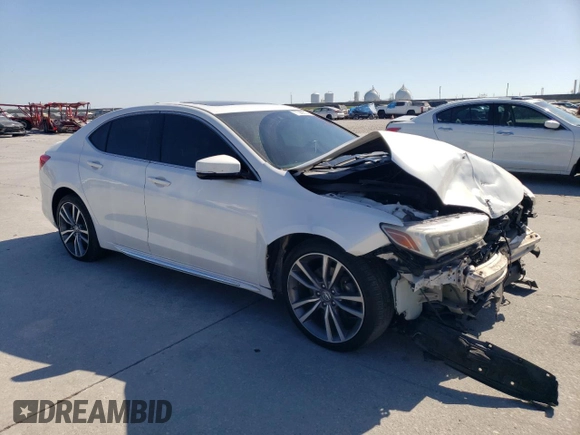 2020 Acura TLX w/Advance Pkg with VIN 19UUB3F86LA000062, listed as a Copart auction lot 77369314 with 71,806 mi miles and Salvage Title. Bid and sale history available at carsss.com. Image 4.