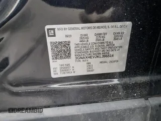 2019 Chevrolet Equinox LS with VIN 3GNAXHEV2KL396514, listed as a Copart auction lot 84737324 with 73,909 mi miles and Clean Title. Bid and sale history available at DreamBid. Image 12.