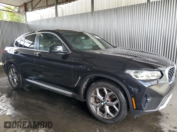 2022 BMW X4 xDrive30i with VIN 5UX33DT03N9L93565, listed as a Copart auction lot 64622273 with 37,232 mi miles. Bid and sale history available at carsss.com. Image 4.