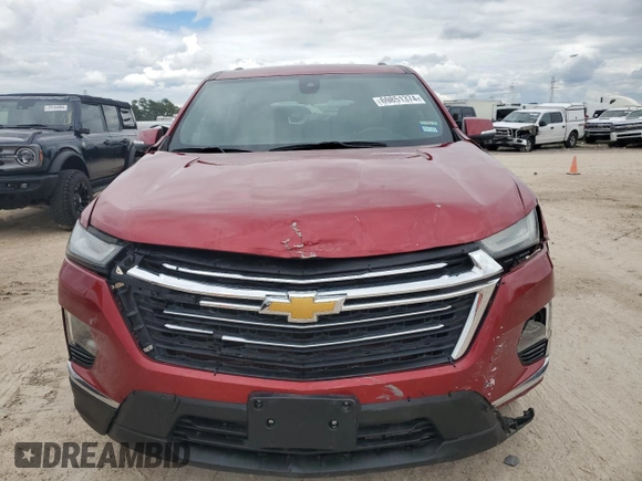 2022 Chevrolet Traverse LT Leather with VIN 1GNERHKW5NJ142008, listed as a Copart auction lot 69851374 with 50,224 mi miles and Salvage Title. Bid and sale history available at carsss.com. Image 5.
