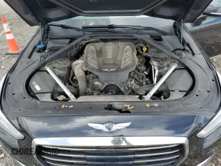 2018 Genesis G90 Premium z VIN KMHG34JA1JU049041, wystawiony jako Copart lot #56941235 z przebiegiem 66 778 mil mil oraz Szkody całkowita. Historia ofert i sprzedaży dostępna na DreamBid. Obrazek 11.