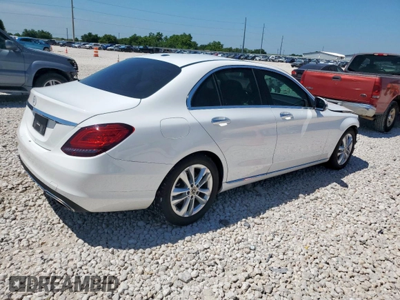 2019 Mercedes-Benz C 300 with VIN 55SWF8DB7KU283213, listed as a Copart auction lot 57432015 with 83,667 mi miles and Salvage title. Bid and sale history available at DreamBid. Image 3.