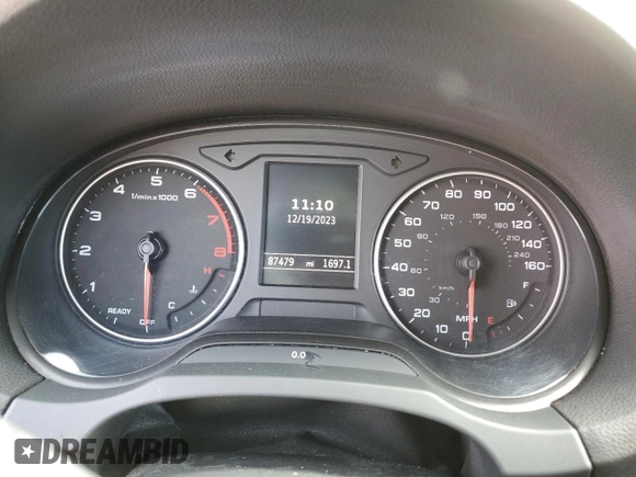2016 Audi A3 1.8T Premium with VIN WAUA7GFF3G1027859, listed as a Copart auction lot 81102123 with 87,479 mi miles. Bid and sale history available at carsss.com. Image 9.