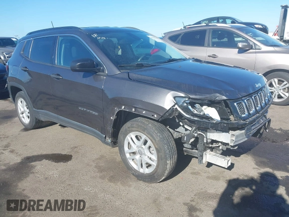 2021 Jeep Compass Sport с VIN 3C4NJCAB5MT572145, выставлен на аукционе IAAI как лот 41415198 с пробегом 27 186 миль миль и . История ставок и продаж доступна на DreamBid. Изображение 1.