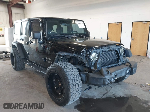 2012 Jeep Wrangler Unlimited Sport with VIN 1C4BJWDG8CL246829, listed as a IAAI auction lot 41816197 with 198,502 mi miles. Bid and sale history available at carsss.com. Image 1.