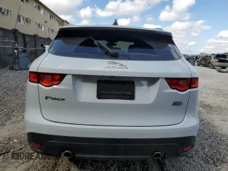 2020 Jaguar F-Pace 25t Checkered Flag Edition with VIN SADCP2FXXLA618597, listed as a Copart auction lot 43703065 with 32,011 mi miles and Salvage title. Bid and sale history available at DreamBid. Image 6.