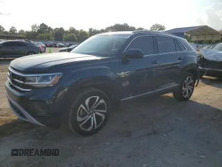 2021 Volkswagen Atlas SEL Premium с VIN 1V2TE2CA0MC208557, выставлен на аукционе Copart как лот 59759855 с пробегом 47 453 миль миль и Списание • Salvage title. История ставок и продаж доступна на DreamBid. Изображение 1.