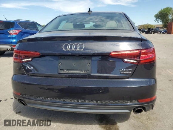 2017 Audi A4 Premium Plus with VIN WAUENAF41HN058699, listed as a Copart auction lot 48110775 with 69,876 mi miles and Salvage Title. Bid and sale history available at carsss.com. Image 6.