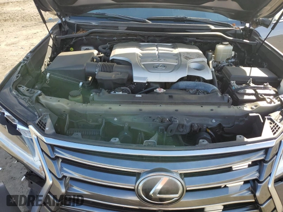 2017 Lexus LX with VIN JTJHY7AX9H4232274, listed as a Copart auction lot 75813464 with 51,256 mi miles and Salvage Title. Bid and sale history available at carsss.com. Image 12.