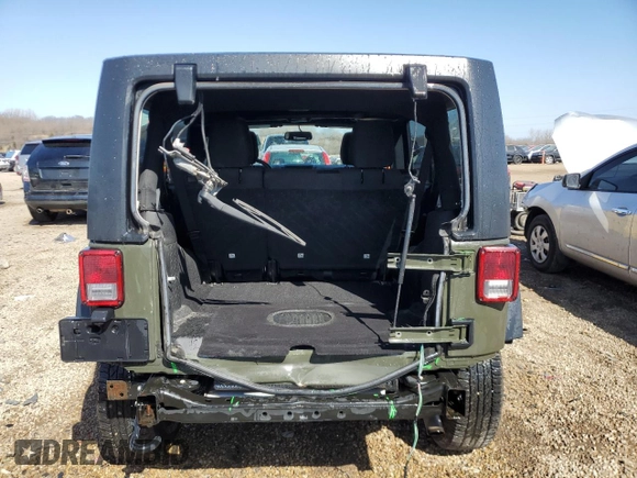 2016 Jeep Wrangler Unlimited Sport with VIN 1C4BJWDG4GL101387, listed as a Copart auction lot 49163905 with 96,956 mi miles and Salvage Title. Bid and sale history available at DreamBid. Image 6.