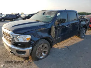 2019 Ram 1500 Big Horn with VIN 1C6SRFFT5KN795109, listed as a Copart auction lot 61812475 with 99,471 mi miles and Salvage title. Bid and sale history available at DreamBid. Image 1.