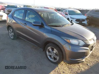 2016 Honda HR-V LX with VIN 3CZRU6H30GM758841, listed as a IAAI auction lot 41337703 with 131,375 mi miles. Bid and sale history available at carsss.com. Image 1.