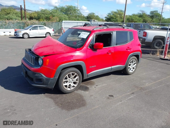 2015 Jeep Renegade Latitude with VIN ZACCJABT2FPB85355, listed as a IAAI auction lot 41168376 with 561,412 mi miles. Bid and sale history available at carsss.com. Image 17.