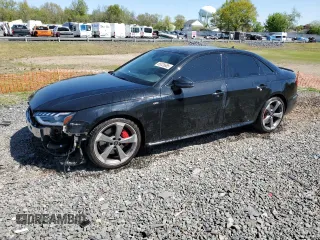 2023 Audi A4 S line Premium Plus with VIN WAUEAAF47PA005572, listed as a Copart auction lot 55026685 with 33,437 mi miles and Salvage Title. Bid and sale history available at DreamBid. Image 1.