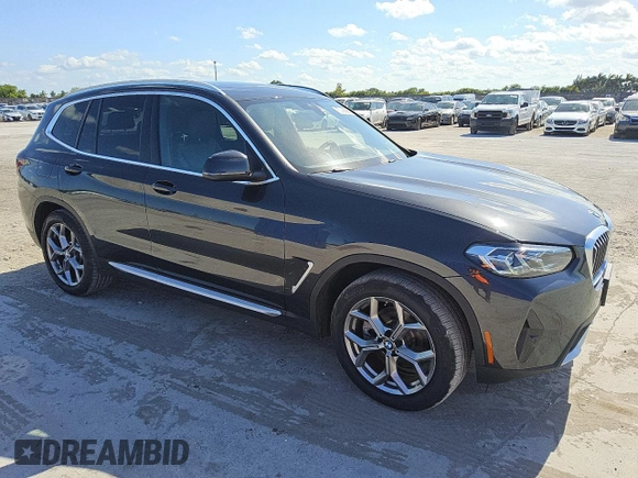 2024 BMW X3 xDrive30i z VIN 5UX53DP07R9U24888, wystawiony jako Copart lot #56997075 z przebiegiem 30 508 mil mil oraz Czysty tytuł • Clean title. Historia ofert i sprzedaży dostępna na DreamBid. Obrazek 4.