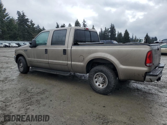 2002 Ford F-250 XL with VIN 1FTNW20S62ED38381, listed as a Copart auction lot 44265915 with 131,549 mi miles and Salvage Title. Bid and sale history available at DreamBid. Image 2.