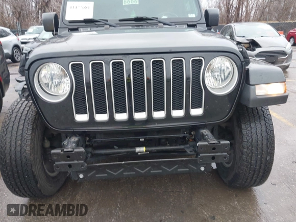 2018 Jeep Wrangler Unlimited Sahara z VIN 1C4HJXEN6JW332956, wystawiony jako IAAI lot #41477681 z przebiegiem 97 446 mil mil oraz . Historia ofert i sprzedaży dostępna na DreamBid. Obrazek 6.