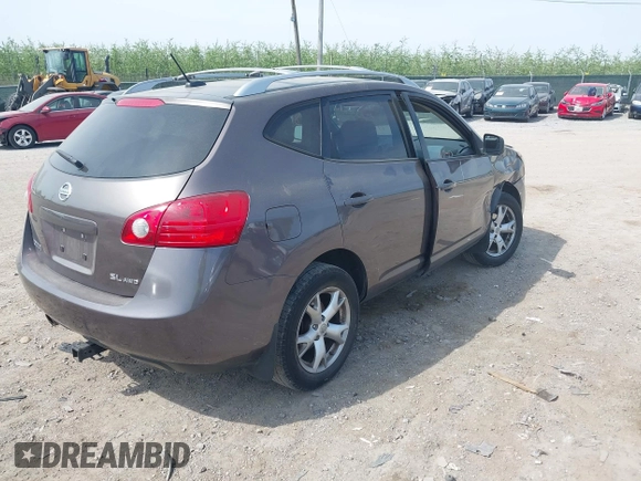 2009 Nissan Rogue S with VIN JN8AS58V69W185150, listed as a IAAI auction lot 42098971 with 192,176 mi miles and . Bid and sale history available at DreamBid. Image 4.