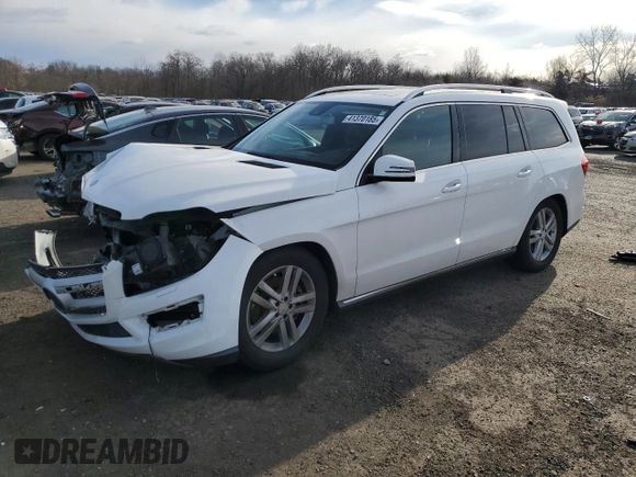 2016 Mercedes-Benz GL with VIN 4JGDF6EE6GA633416, listed as a Copart auction lot 41370185 with 93,185 mi miles and Salvage Title. Bid and sale history available at carsss.com. Image 1.