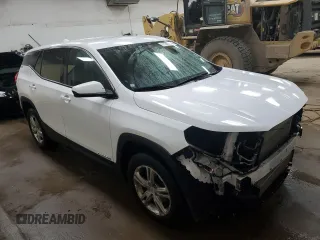 2018 GMC Terrain SLE with VIN 3GKALMEV7JL402338, listed as a Copart auction lot 77337854 with 144,904 mi miles and Salvage Title. Bid and sale history available at carsss.com. Image 4.