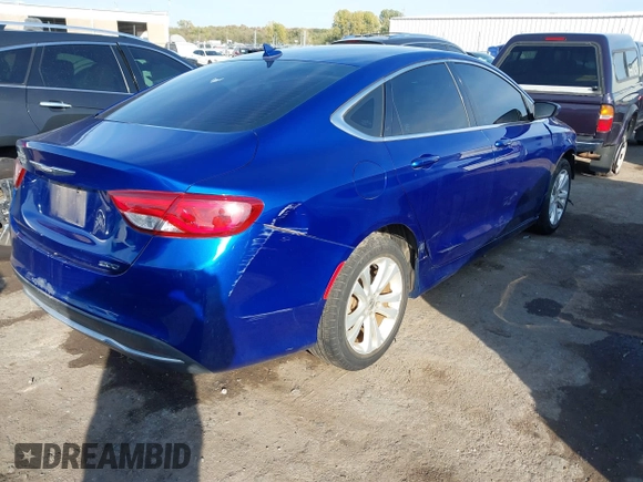 2016 Chrysler 200 Limited with VIN 1C3CCCAB6GN179202, listed as a IAAI auction lot 40747369 with 53,325 mi miles and . Bid and sale history available at DreamBid. Image 4.